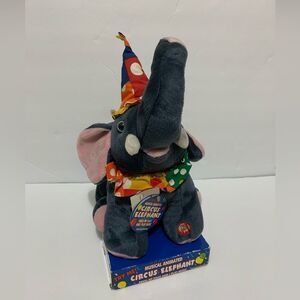 Musical Animated Circus Elephant Plush Stuffed Toy, Working